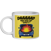 Funny Dad Mug | Light On My Car Joke | Car Mechanic Gift