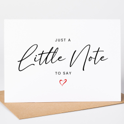 Pregnancy Reveal Cards - Just a Little Note to say Baby Card - A6 - 4.1" x 5.8"