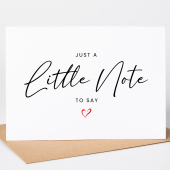 Pregnancy Reveal Cards - Just a Little Note to say Baby Card