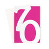 Big 70th Birthday Card Bright Pink - A5 Portrait - 1 Card