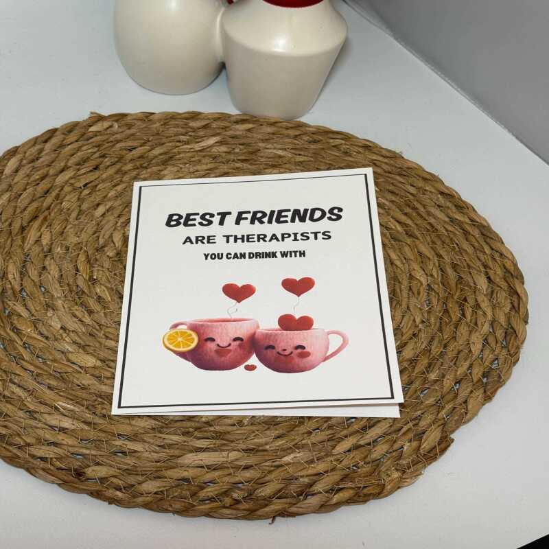 Handmade Best Friends Card