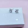 Animal stud Earrings, 925 sterling silver little girls earrings - Butterfly Studs