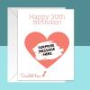 Happy 30th Birthday - Scratch and Reveal Card - Customisable personalised