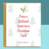 Funny Christmas Card - For Him or For Her - Personalised - Rude - Ideal Xmas Card for Friend, Brother, Sister, Colleague - Blank inside - Large