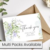 Thank You Cards, Wedding Thank You Cards, Eucalyptus Thank You Card - Personalised, Thank you wedding guest cards, Eucalyptus wedding cards