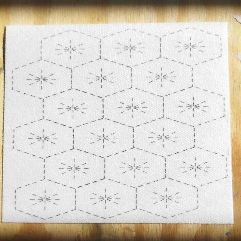 Washable Sashiko Mending Transfers