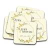 Wedding favour Coasters for guests, Custom wooden coasters