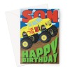 5 Year Old Son Monster Truck Birthday Card - A5 Portrait - 1 Card