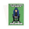 Gamer Birthday Card Born In December - A5 Portrait - 1 Card