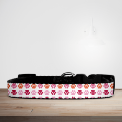 Puppy Love Funky Paws Print Dog/Puppy Collar - Small (29cm-46cm)