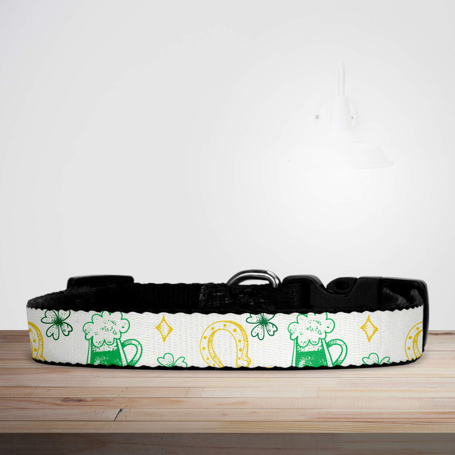 Beer, Horseshoes & Gold - St Patrick's Day Dog/Puppy Collar - Small (29cm-46cm)