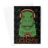 Funny Gamer Birthday Card, T-Rex Dinosaur - A5 Portrait - 1 Card