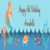 Mermaid Birthday banner - 1