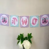 Unofficial Personalised Ms Rachel Bunting, Ms Rachel Bubblegum Party Decor