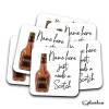 Scotch Coaster, Personalised, Drinks Mat, Personalised Drink Coaster Whisky, Whiskey Fathers Day gift, Christmas Coaster - Single Coaster