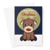 Red Nose Reindeer Christmas Card