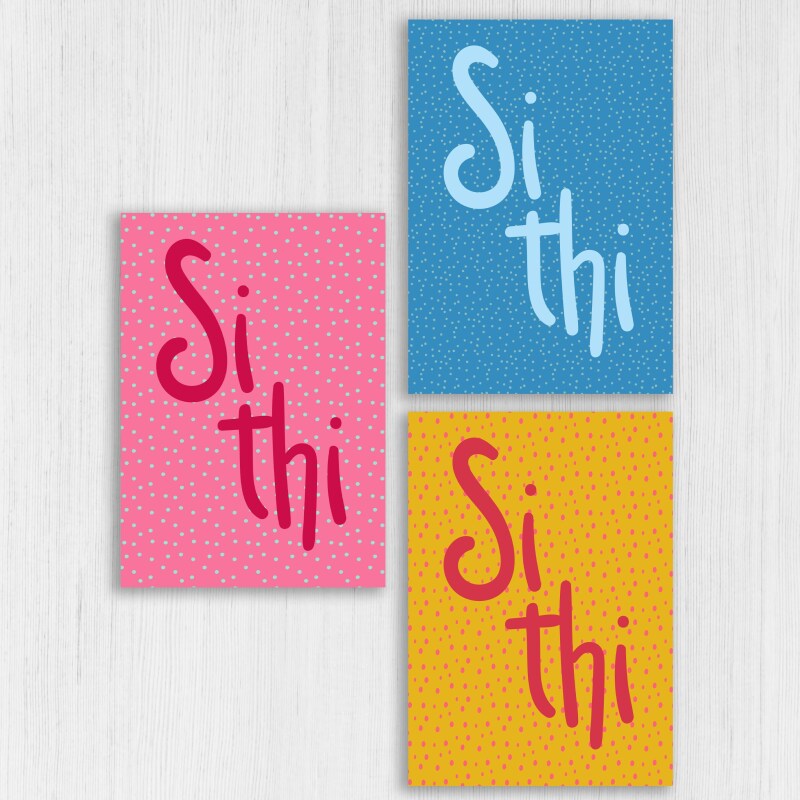 Si thi Yorkshire dialect, Yorkshire phrase, funny, goodbye, leaving, new job, I'll miss you, colleague card (Size A6/A5/A4/Square 6x6") - A6: Single card - Blue