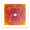 Orange Geometric Art Print