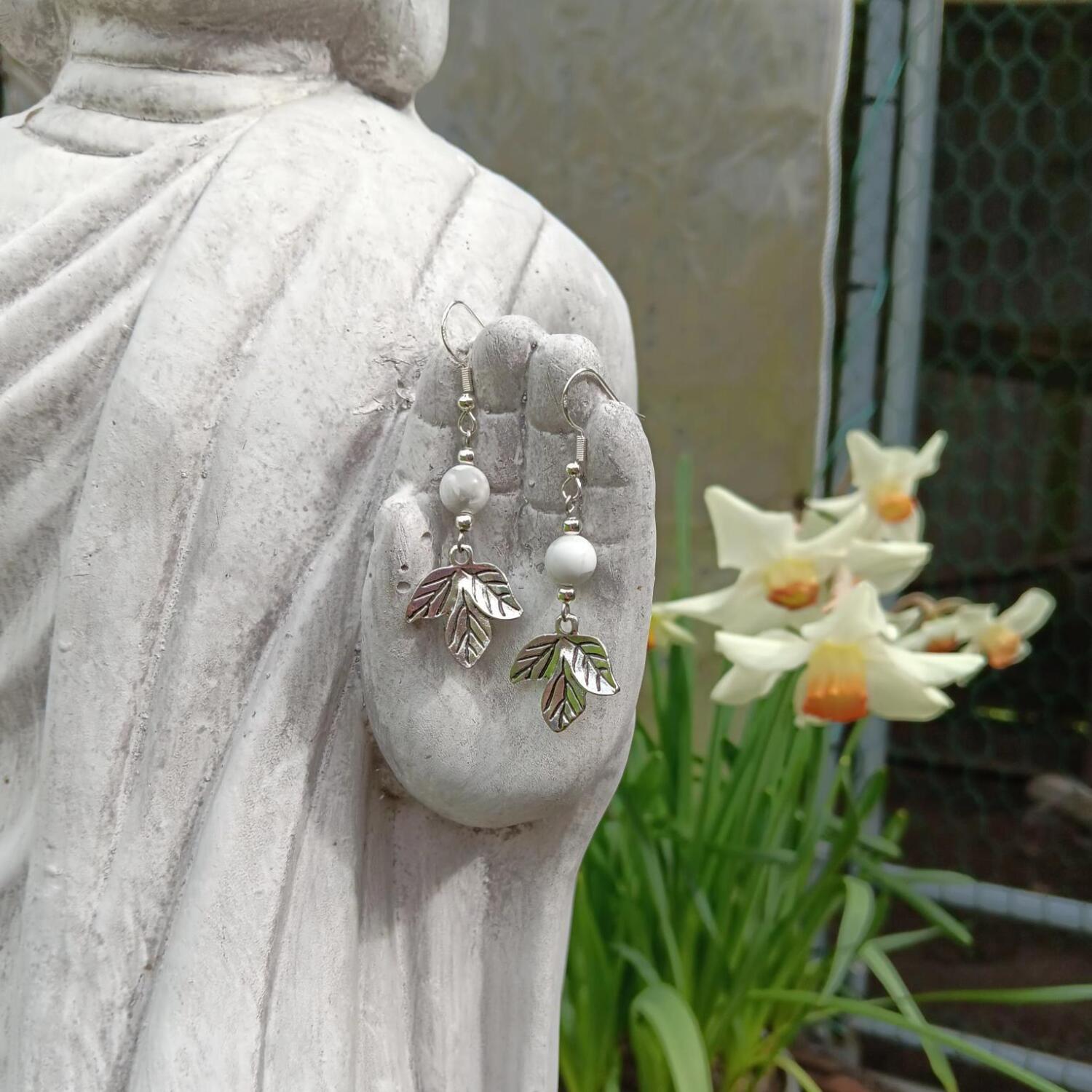 Howlite Earrings - Calming