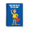 Funny Notebook For Dad - Superhero DIY Joke - A5 - Lined