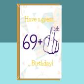 Funny 70th Birthday Card  - For Him or For Her - Personalised - For those turning 70 years old - For Mum, Dad, Grandad, Grandma, anyone else