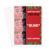 Merry Christmas Card - Funny Blink Meme - A5 Greeting Card - A5 Portrait - 1 Card