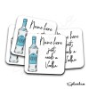 Vodka Coaster, Personalised, Drinks Mat, Personalised Drink Coaster Vodka, Vodka Fathers Day gift, Mothers Day, Christmas Coaster