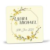 Wedding favour Coasters for guests, Custom wooden coasters