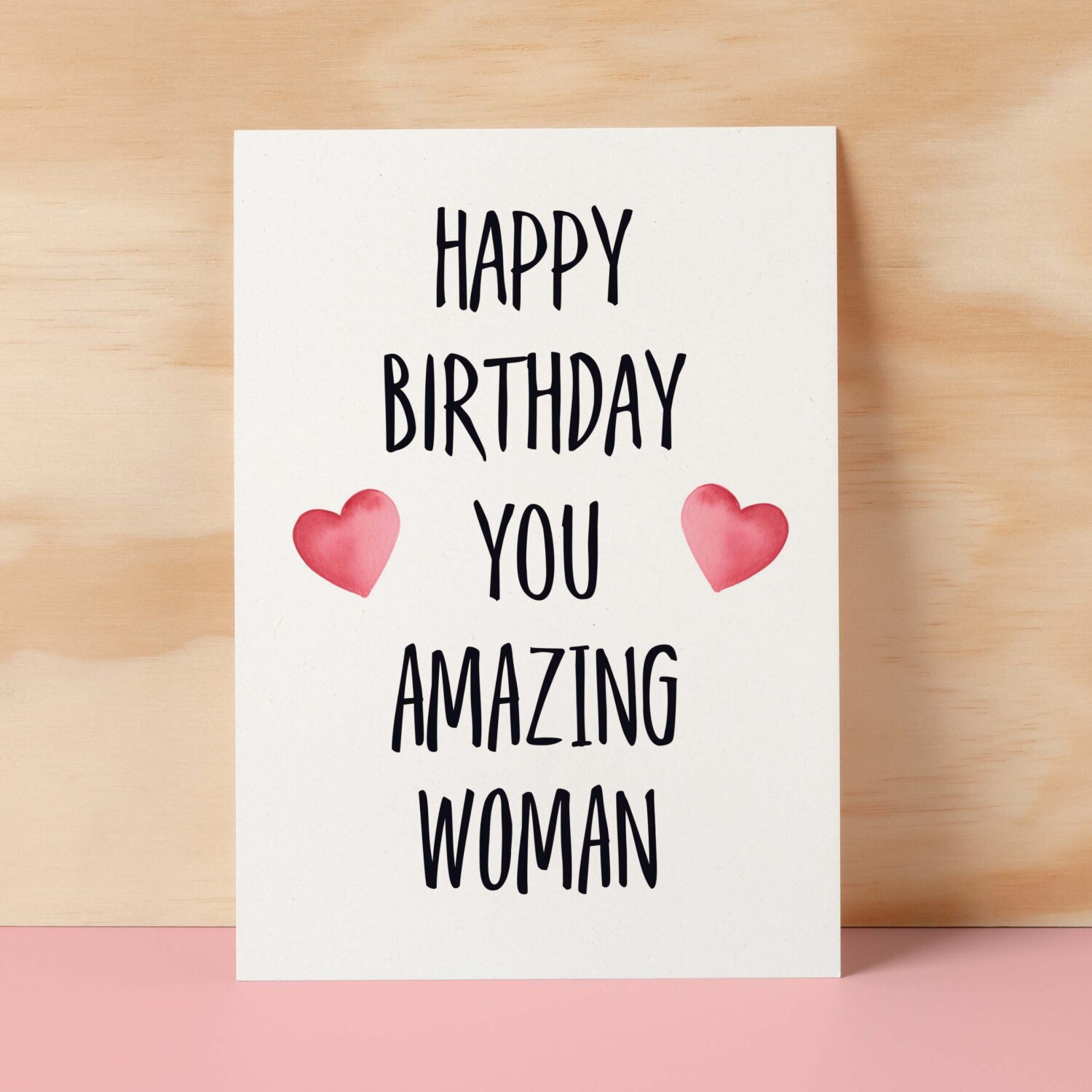 Birthday Card For Wife Card For Her Birthday Card For Girlfriend or Friend Birthday Card For Mum or Sister You Wonderful Woman - Small (4x6) / Blank Message