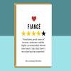 Funny Fiance Birthday Card - For Him - Personalised if required - For Fiance on his birthday - Rude - Adult - Cheeky Card - Blank inside - Large