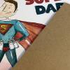 Super Dad watercolour effect superhero Father’s Day card for dad, daddy, father from son, daughter, children (Size A6/A5/A4/Square 6x6") - A6: Single card