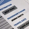 Scratch off and reveal card: Holiday, vacation, surprise destination, any destination, any name, any date boarding pass design - A5: Single card