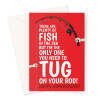 Rude Anniversary Card For Him - Fishing - A5 Portrait - 1 Card