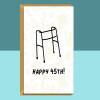 Funny 45th Birthday Card - Personalised inside - For someone turning 45 - Ideal card for Friend, Brother, Sister, Colleague - Customised - Blank inside - Large