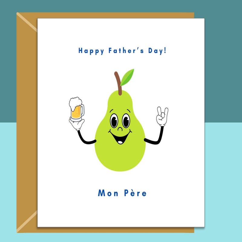 Funny Father's Day Card - For Dad - Personalised inside - Ideal cute card for Fathers Day - Large - Blank inside