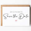 Just a little note to Save the Date Baby Announcement Card - A6 - 4.1" x 5.8"