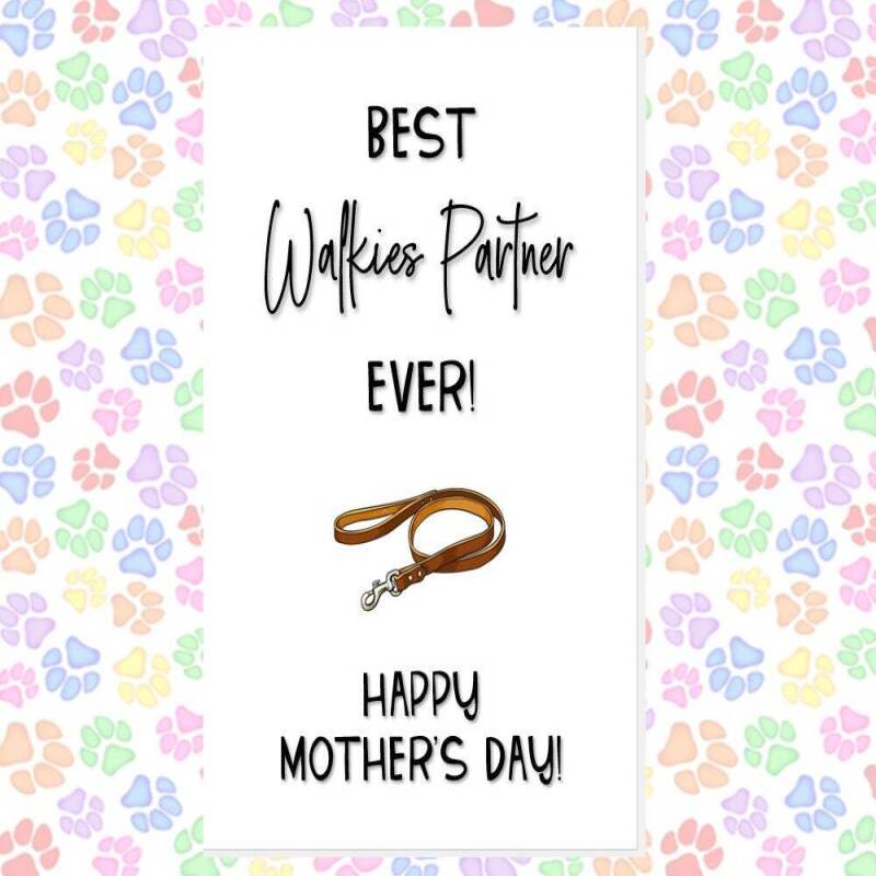 MOTHER'S DAY card from the dog. funny mother's day card, card from the dog, card from the dogs, best dog mum, ball thrower, 7 designs - DOG MUMMY