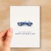 Father's Day Card For Classic Car Enthusiasts Car Illustration Simple Father's Day Card You're A Classic Dad Father's Day Gift - Small (4x6) / Blank Message