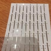 100 Chrome Vinyl Sword stickers