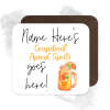 Personalised Drinks Coaster - Name's Grapefruit Aperol Spritz Goes Here!