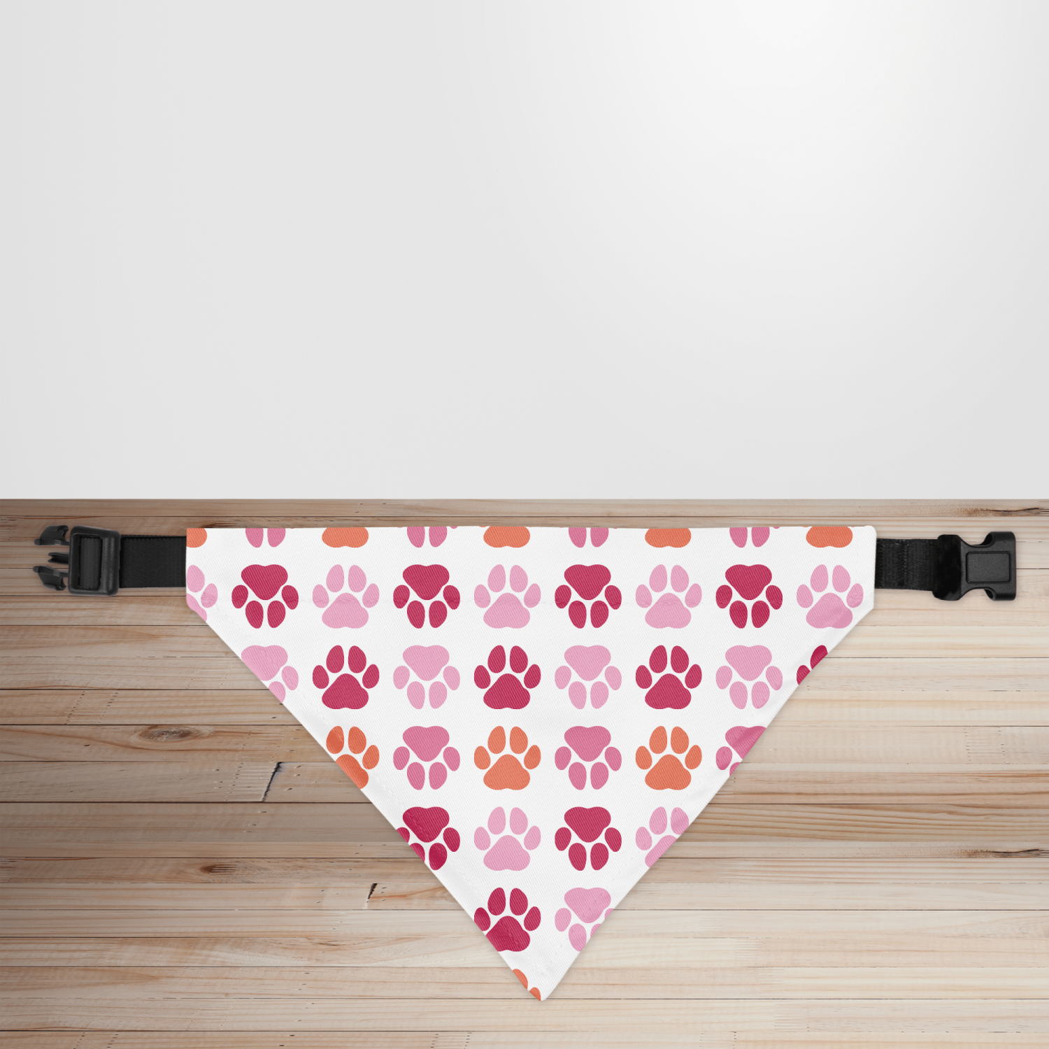 Puppy Love Funky Paws Print Dog/Puppy Bandana - Small - 12x17cm (Strap: 25mm - 40mm)