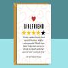 Funny Girlfriend Birthday Card - For Her - Cheeky - Cute - Humorous - Ideal for your girlfriend.