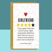 Funny Girlfriend Birthday Card - For Her - Cheeky - Cute - Humorous - Ideal for your girlfriend.