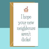 Funny new home card - Can be personalised - House warming card - New Home Owner Card - New House