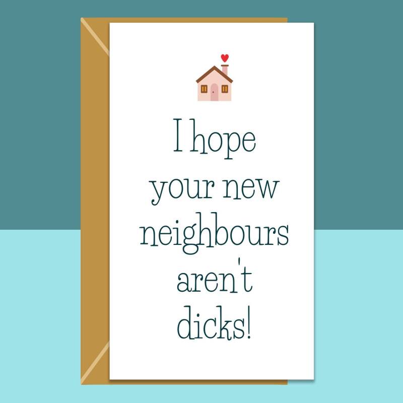 Funny new home card - Can be personalised - House warming card - New Home Owner Card - New House - Blank inside