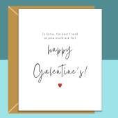 Personalised Galentine's Card - For Him or For Her - Ideal custom card for your best friend, your bestie, this Galentine's Day