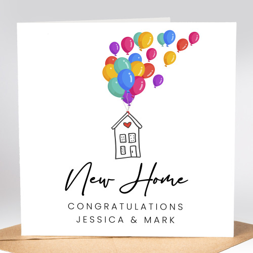 Personalised Congratulations On Your New Home Card