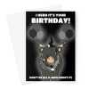 Funny Birthday Card For An Emo - Gothic Cow - A5 Portrait - 1 Card