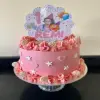 Unofficial Ms Rachel Person Inspired Cake Topper, Personalised Cake Topper - Pink