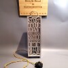 Wooden Wine box with Quote Lamp - Wine Quote "Start the day with a Smile, Finish it with Wine"